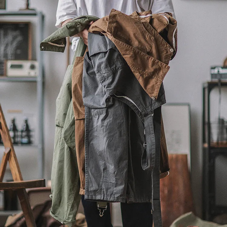 American Retro Multi-pocket Overalls
